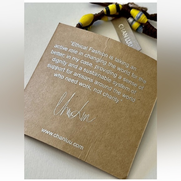 Chan Luu Ethical Fashion Recycled Paper Multi Beaded Boho Handcrafted Bracelet - Picture 8 of 8